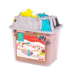 BATTAT - ENSEMBLE DE TRAIN WOOD & WHEELS -